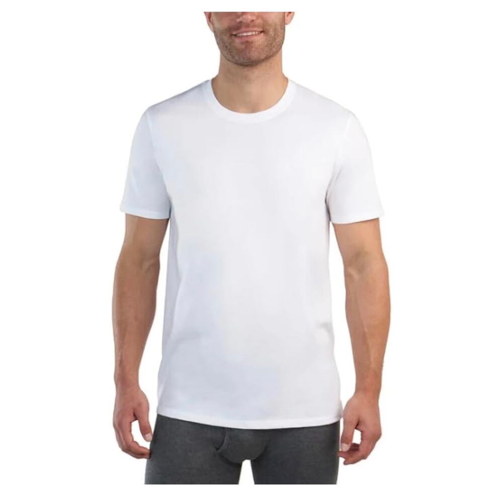 Kirkland Signature Men's 6-Pack Crew Neck Undershirt Lightweight sz M NEW #K32-Q